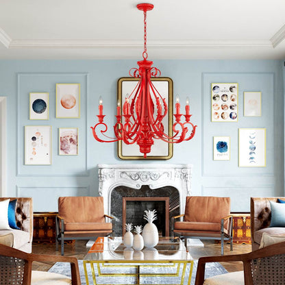 Valencia 6 Light 35" Wide Taper Candle Style Chandelier