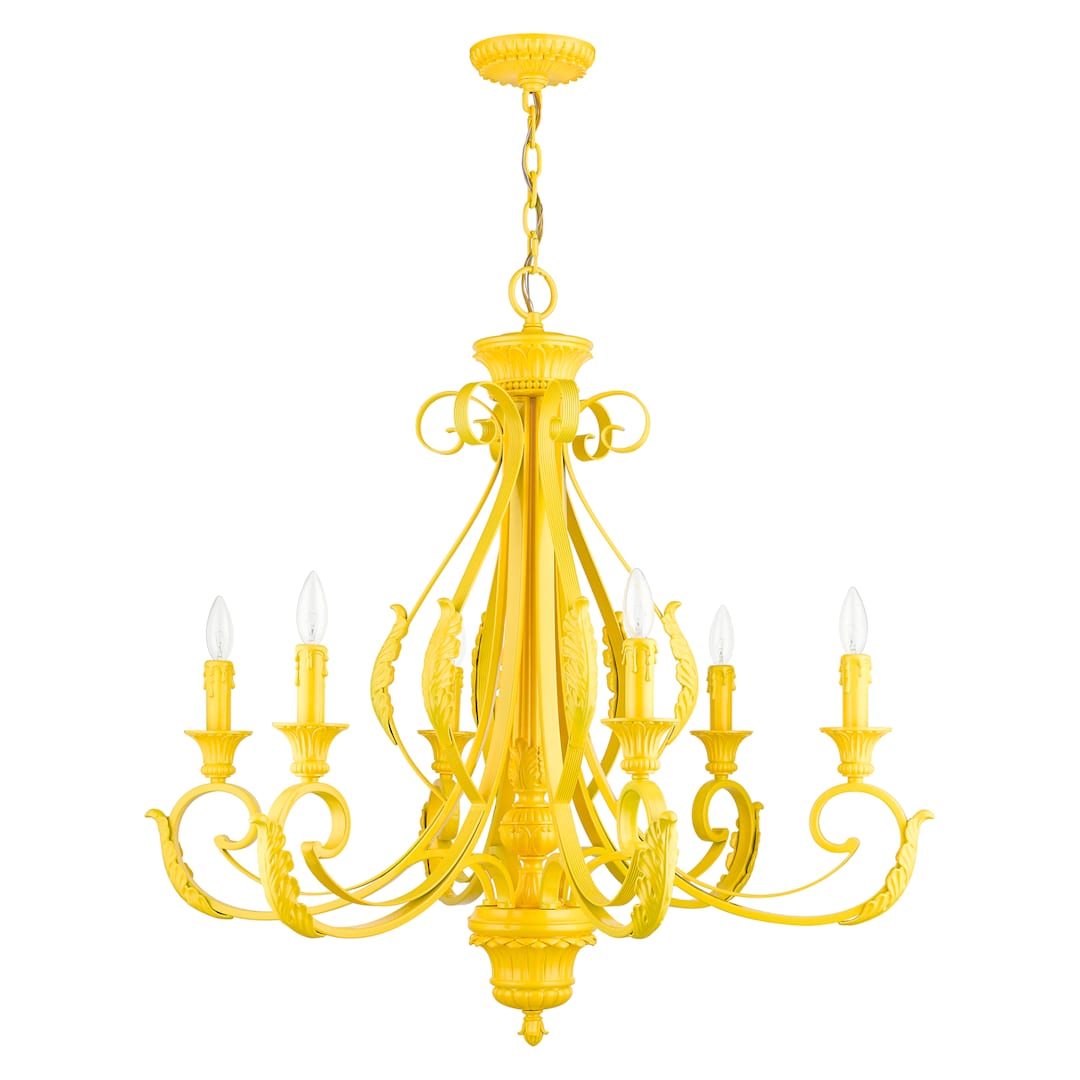 Valencia 6 Light 35" Wide Taper Candle Style Chandelier
