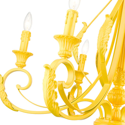 Valencia 6 Light 35" Wide Taper Candle Style Chandelier