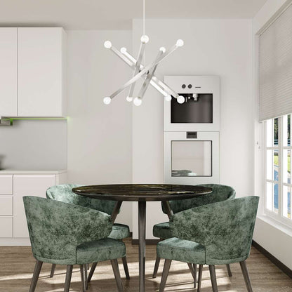 Solna 10 Light 34" Wide Abstract Sputnik Chandelier
