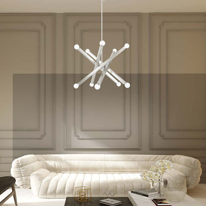 Solna 10 Light 34" Wide Abstract Sputnik Chandelier