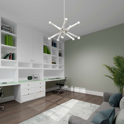 Solna 10 Light 34" Wide Abstract Sputnik Chandelier