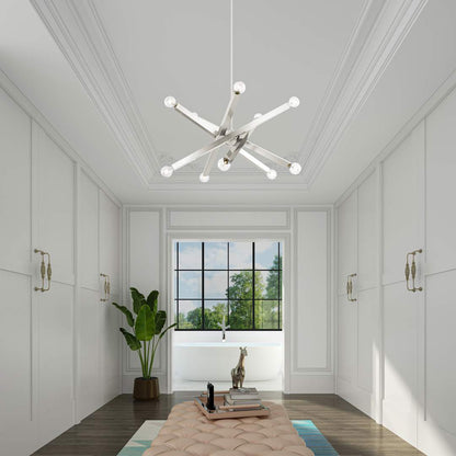 Solna 10 Light 34" Wide Abstract Sputnik Chandelier