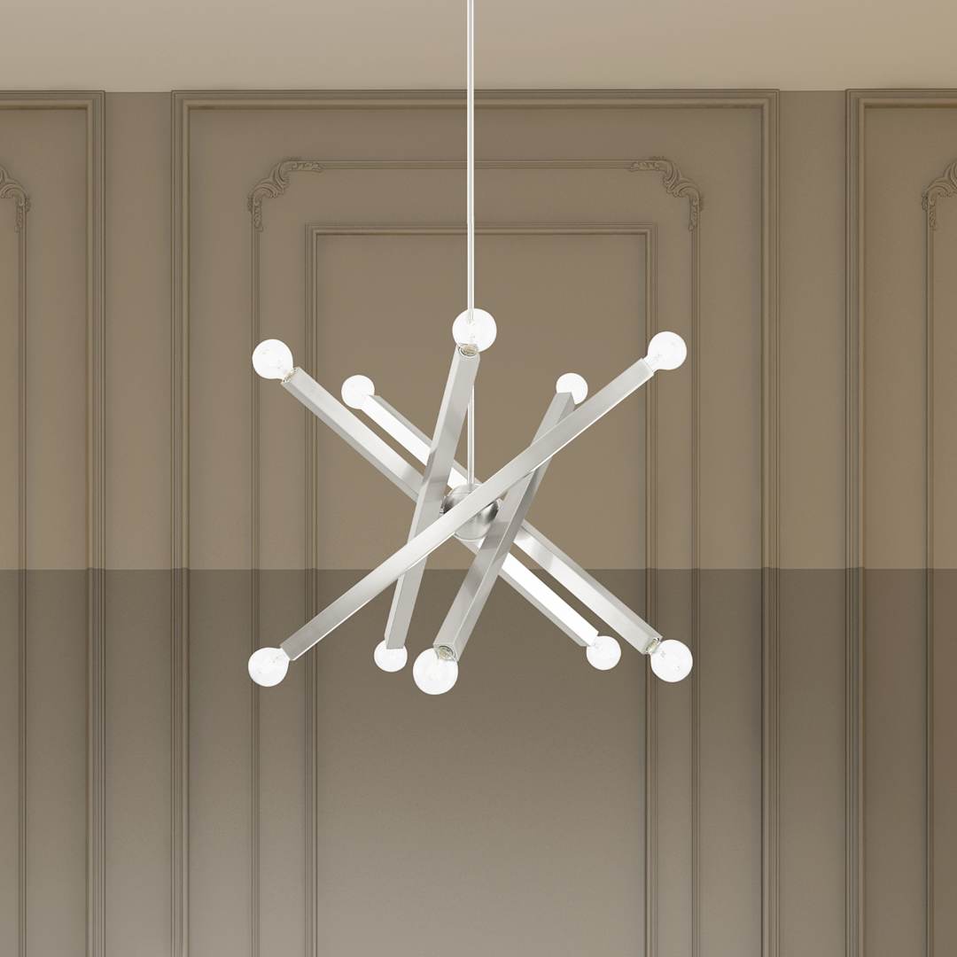 Solna 10 Light 34" Wide Abstract Sputnik Chandelier