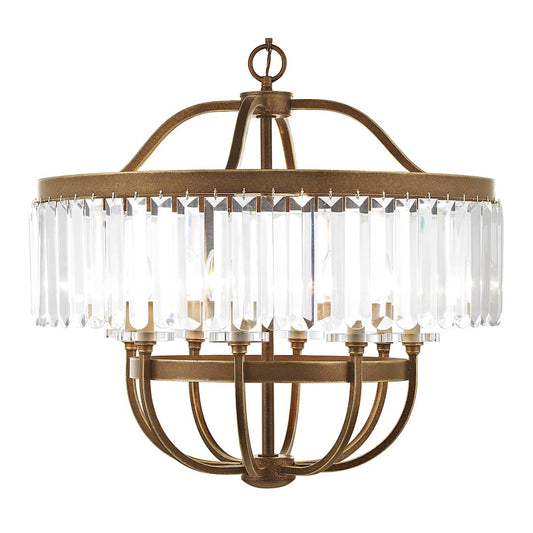 Ashton 8 Light 1 Tier Crystal Chandelier