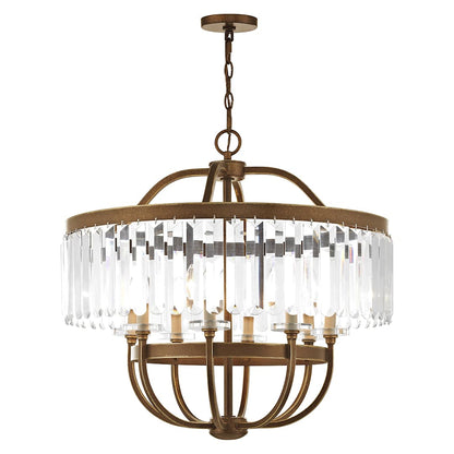 Ashton 8 Light 1 Tier Crystal Chandelier