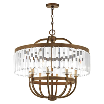 Ashton 8 Light 1 Tier Crystal Chandelier