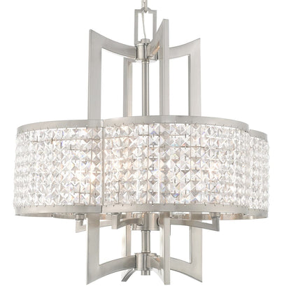 Grammercy 4 Light 22" Wide Single Chandelier with Clear Crystal Diffusers