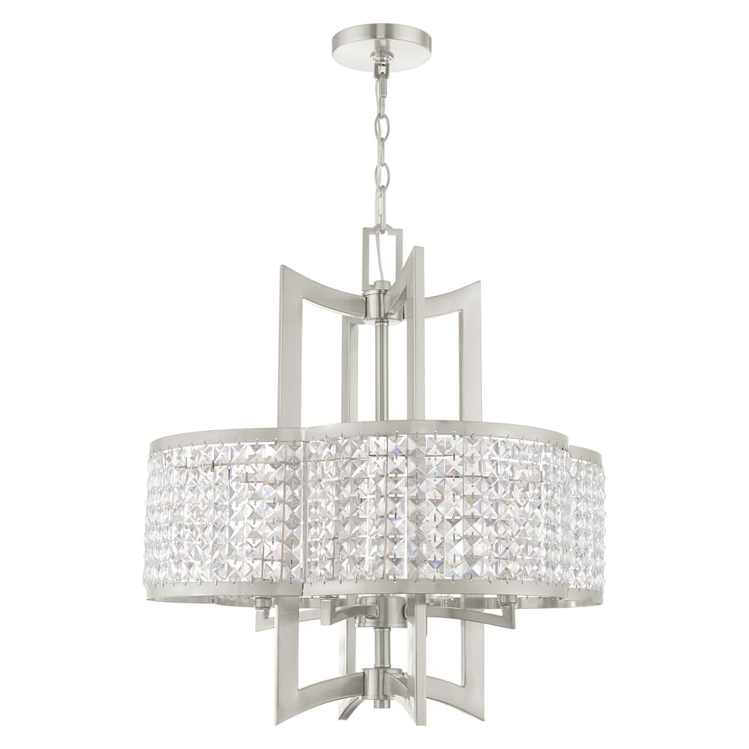 Grammercy 4 Light 22" Wide Single Chandelier with Clear Crystal Diffusers
