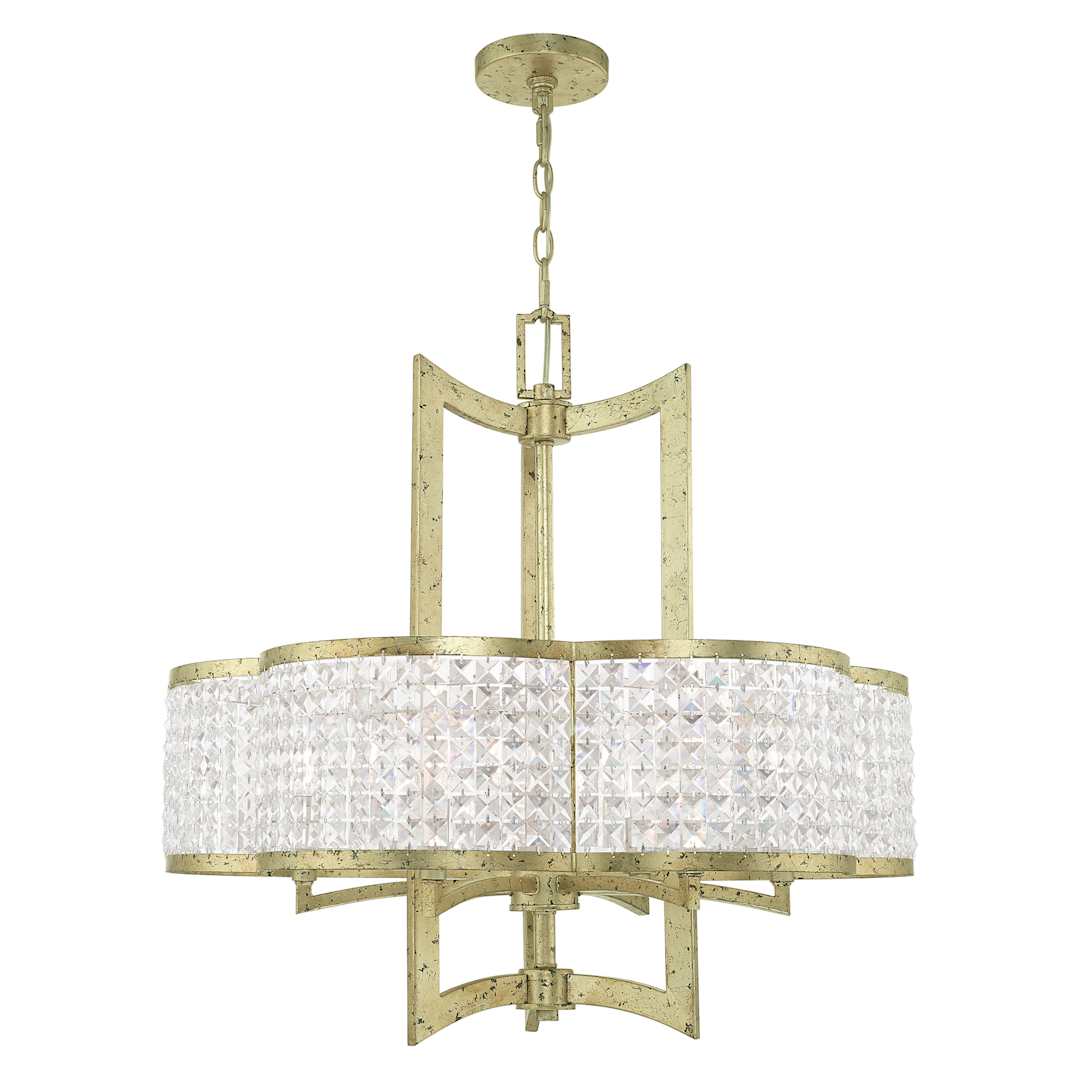 Grammercy 6 Light 26" Wide Single Chandelier with Clear Crystal Diffusers