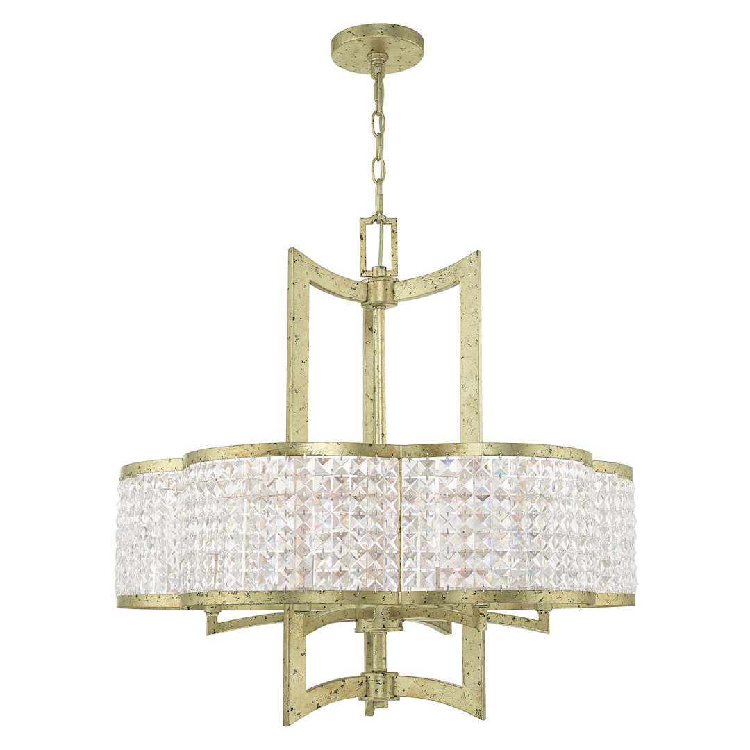 Grammercy 6 Light 26" Wide Single Chandelier with Clear Crystal Diffusers