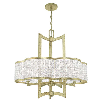 Grammercy 6 Light 26" Wide Single Chandelier with Clear Crystal Diffusers