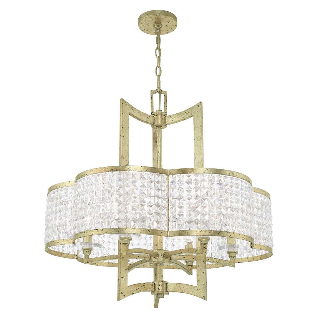 Grammercy 6 Light 26" Wide Single Chandelier with Clear Crystal Diffusers