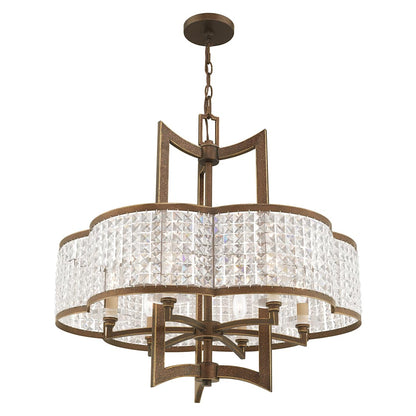 Grammercy 6 Light 26" Wide Single Chandelier with Clear Crystal Diffusers