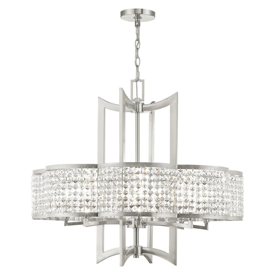 Grammercy 8 Light 1 Tier Crystal Chandelier