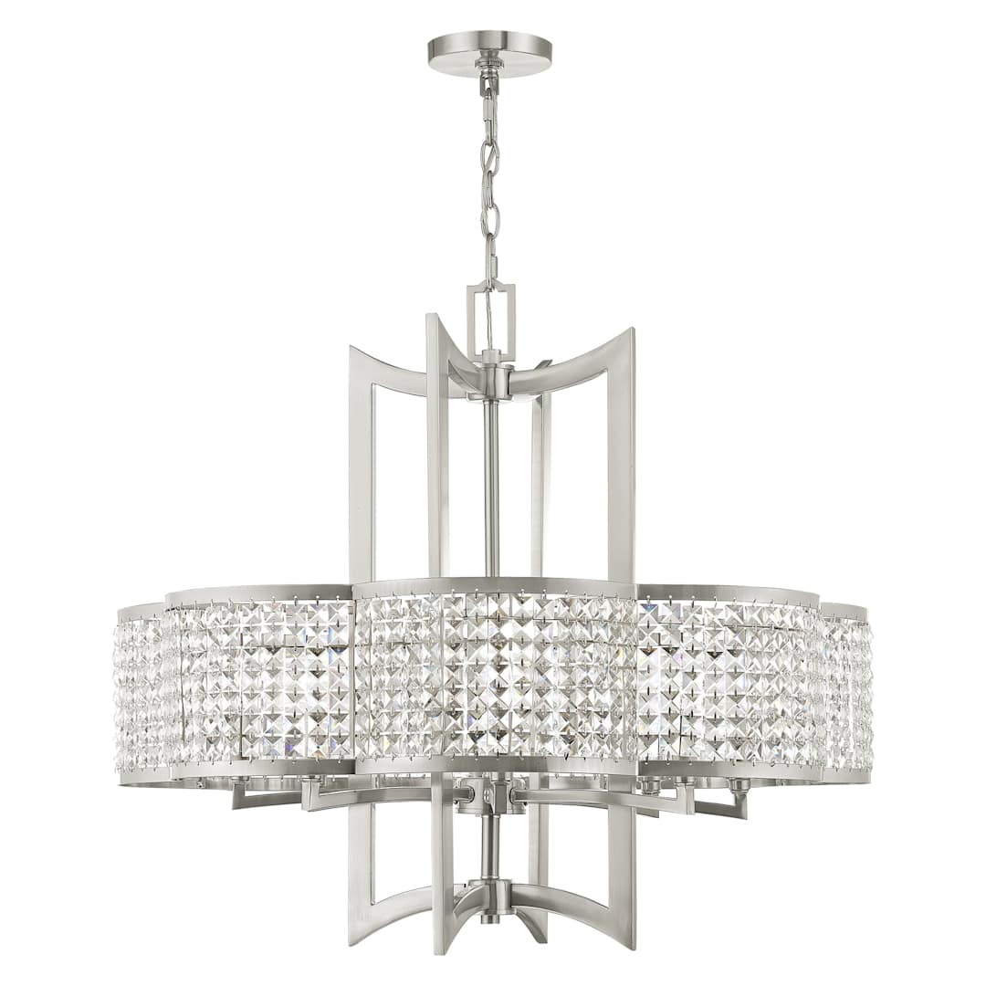 Grammercy 8 Light 1 Tier Crystal Chandelier