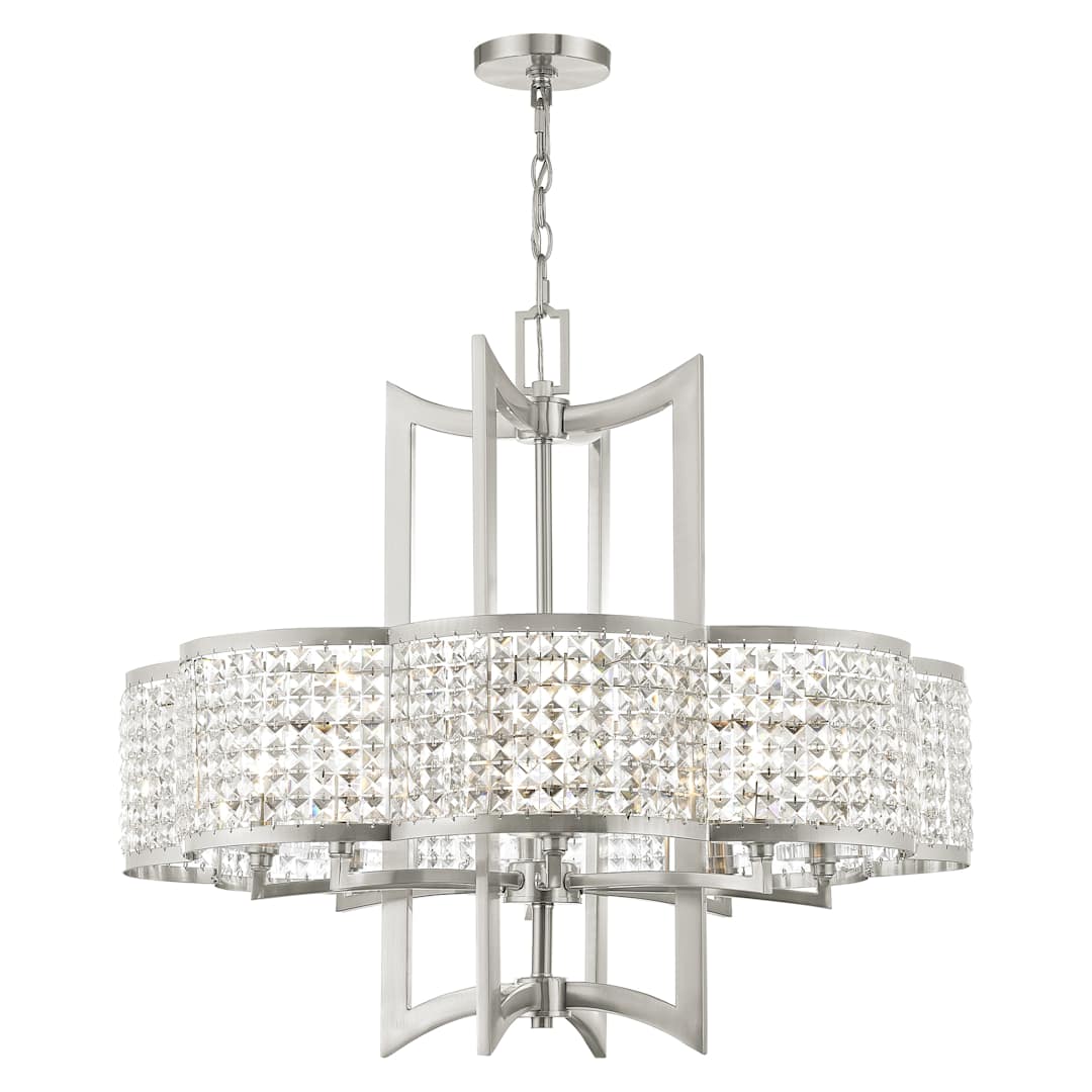 Grammercy 8 Light 1 Tier Crystal Chandelier
