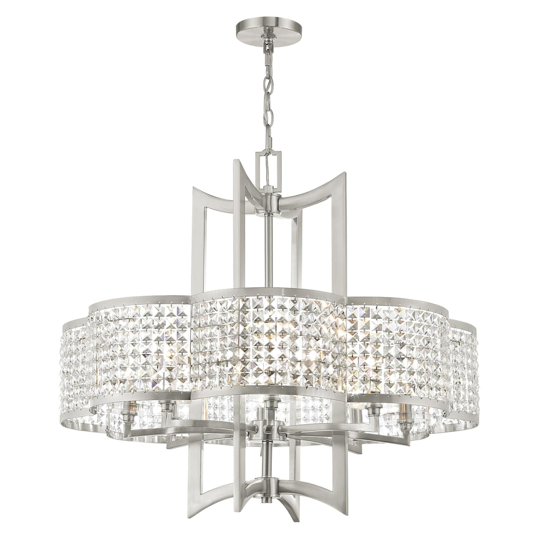 Grammercy 8 Light 1 Tier Crystal Chandelier