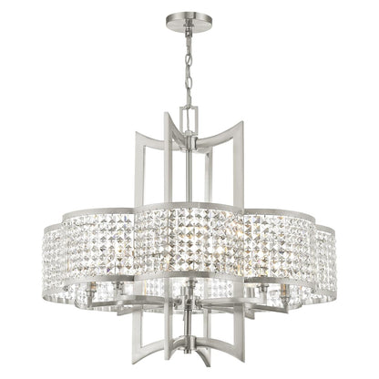 Grammercy 8 Light 1 Tier Crystal Chandelier