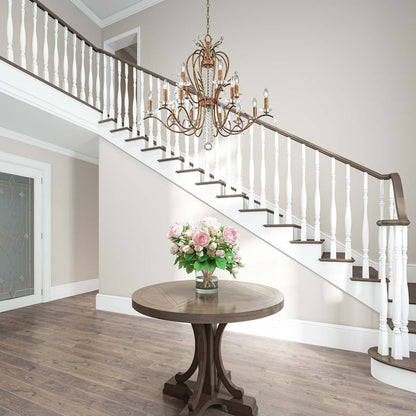 Serafina 15 Light 2 Tier Crystal Candle Style Chandelier