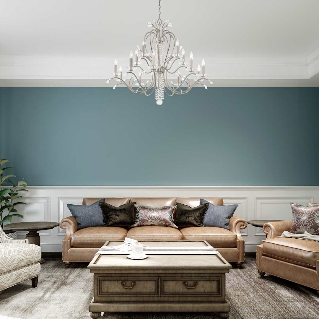 Serafina 15 Light 2 Tier Crystal Candle Style Chandelier