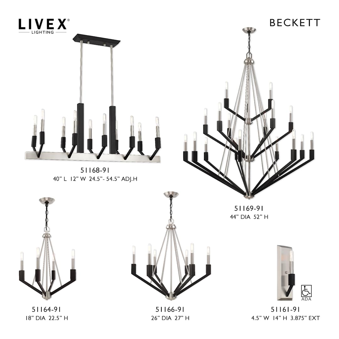 Beckett 18 Light 44" Wide Chandelier