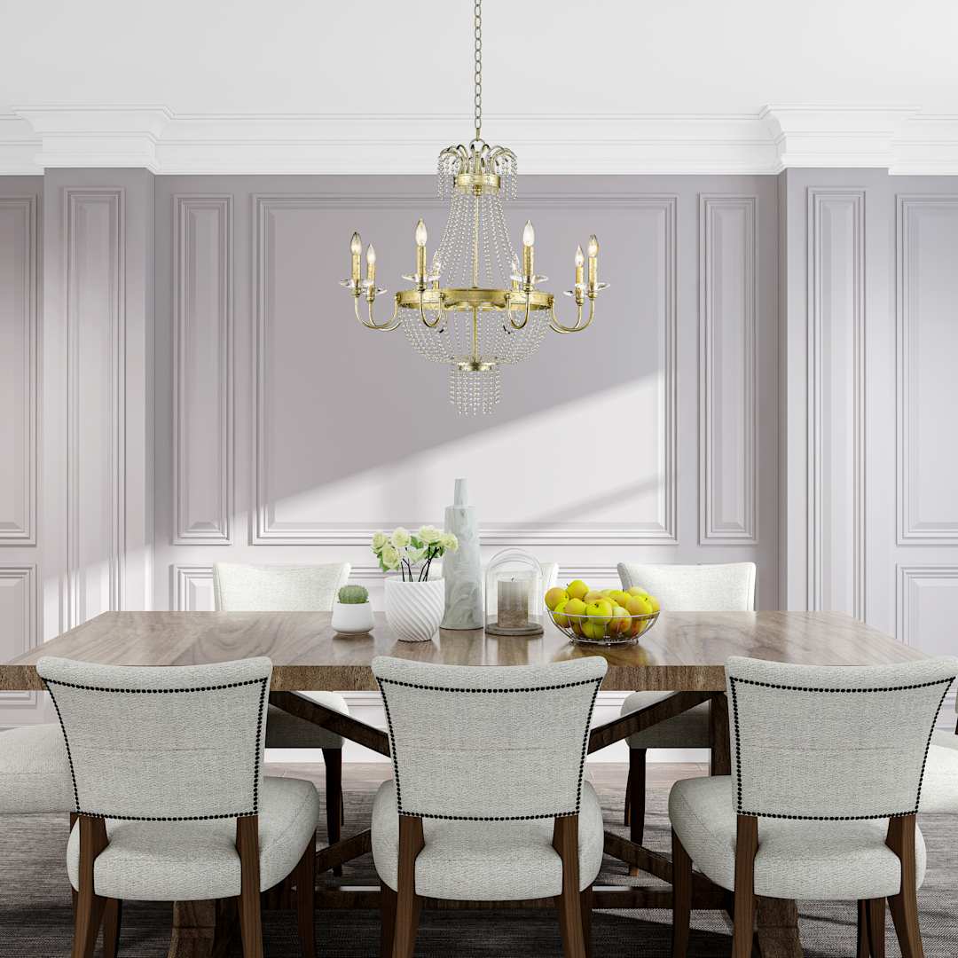 Valentina 8 Light 1 Tier Chandelier