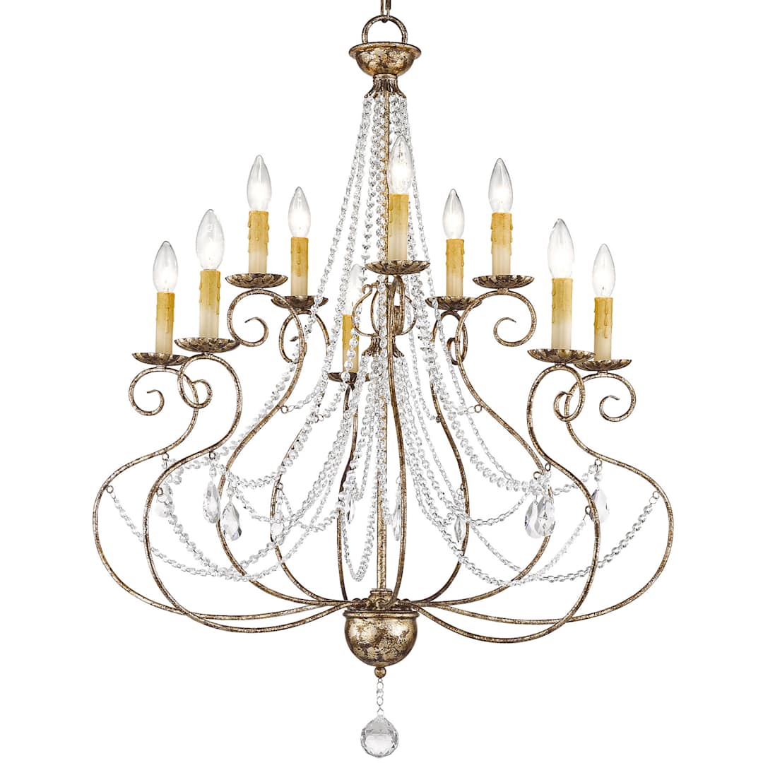 Isabella 10 Light 2 Tier Chandelier