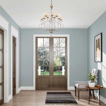 Isabella 10 Light 2 Tier Chandelier