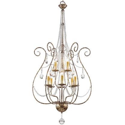 Isabella 9 Light 2 Tier Chandelier