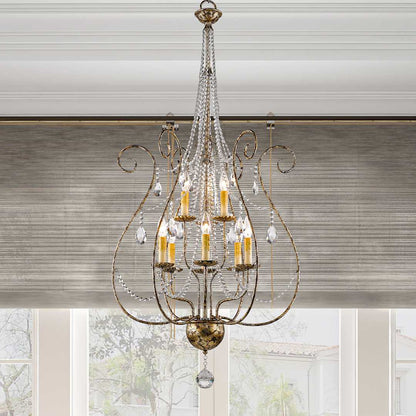 Isabella 9 Light 2 Tier Chandelier