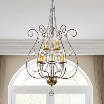 Isabella 9 Light 2 Tier Chandelier