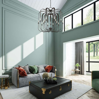 Addison 15 Light 42" Wide Taper Candle Chandelier