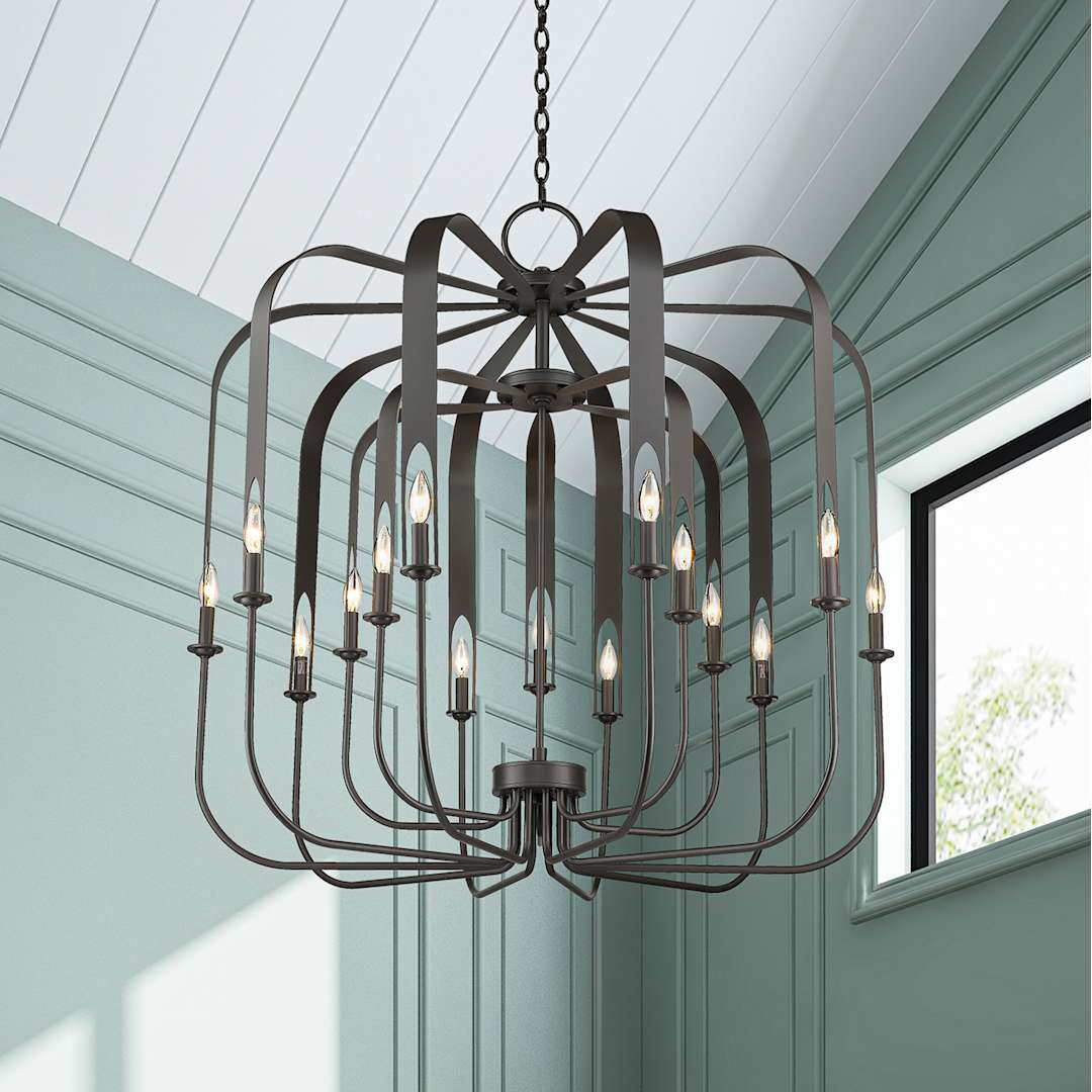 Addison 15 Light 42" Wide Taper Candle Chandelier