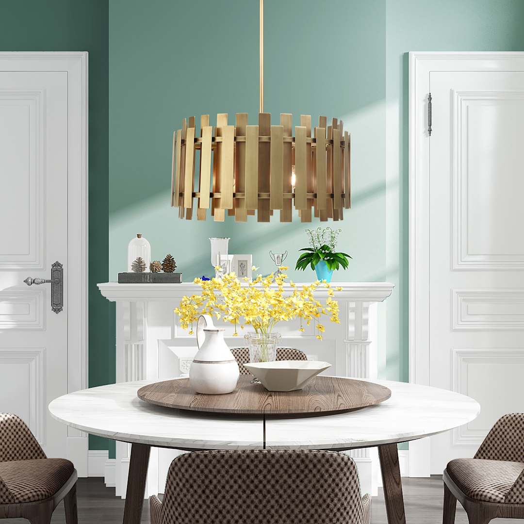 Greenwich 6 Light 24" Wide Drum Chandelier