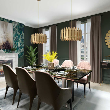 Greenwich 6 Light 24" Wide Drum Chandelier