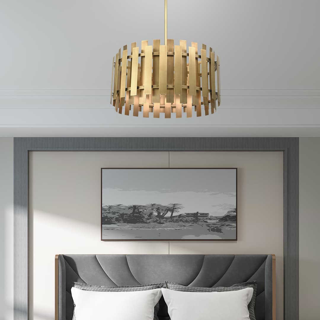 Greenwich 6 Light 24" Wide Drum Chandelier