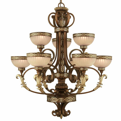 Seville 9 Light 2 Tier Chandelier
