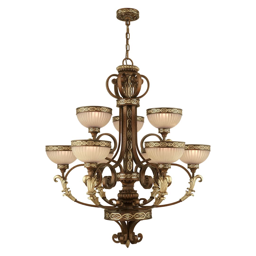 Seville 9 Light 2 Tier Chandelier