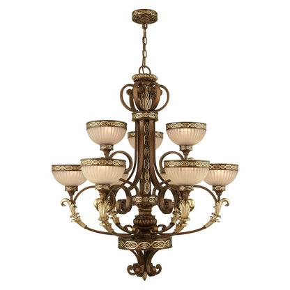 Seville 9 Light 2 Tier Chandelier