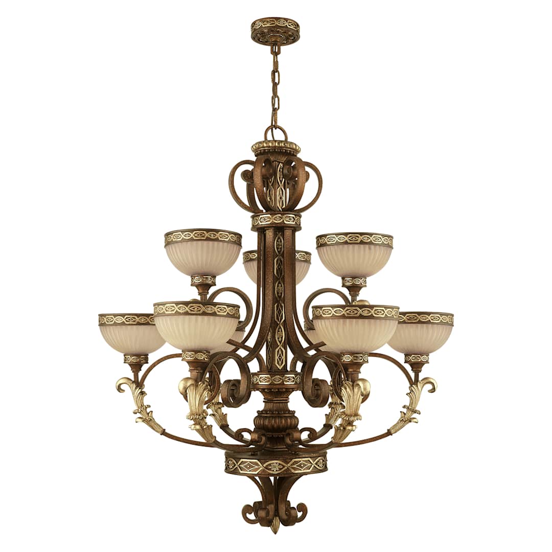 Seville 9 Light 2 Tier Chandelier