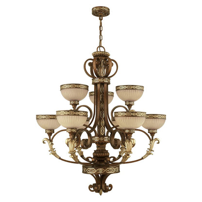 Seville 9 Light 2 Tier Chandelier