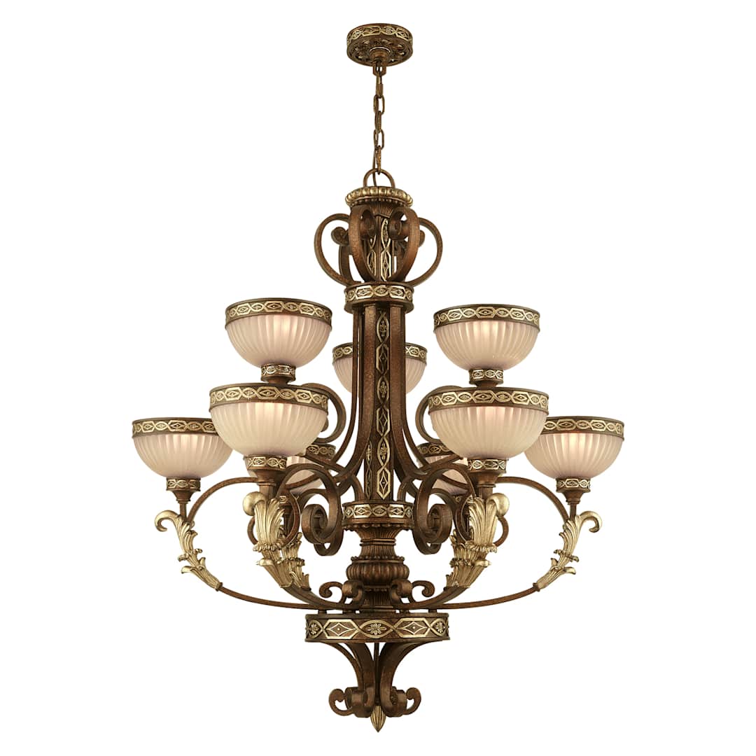 Seville 9 Light 2 Tier Chandelier