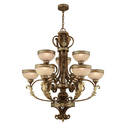 Seville 9 Light 2 Tier Chandelier