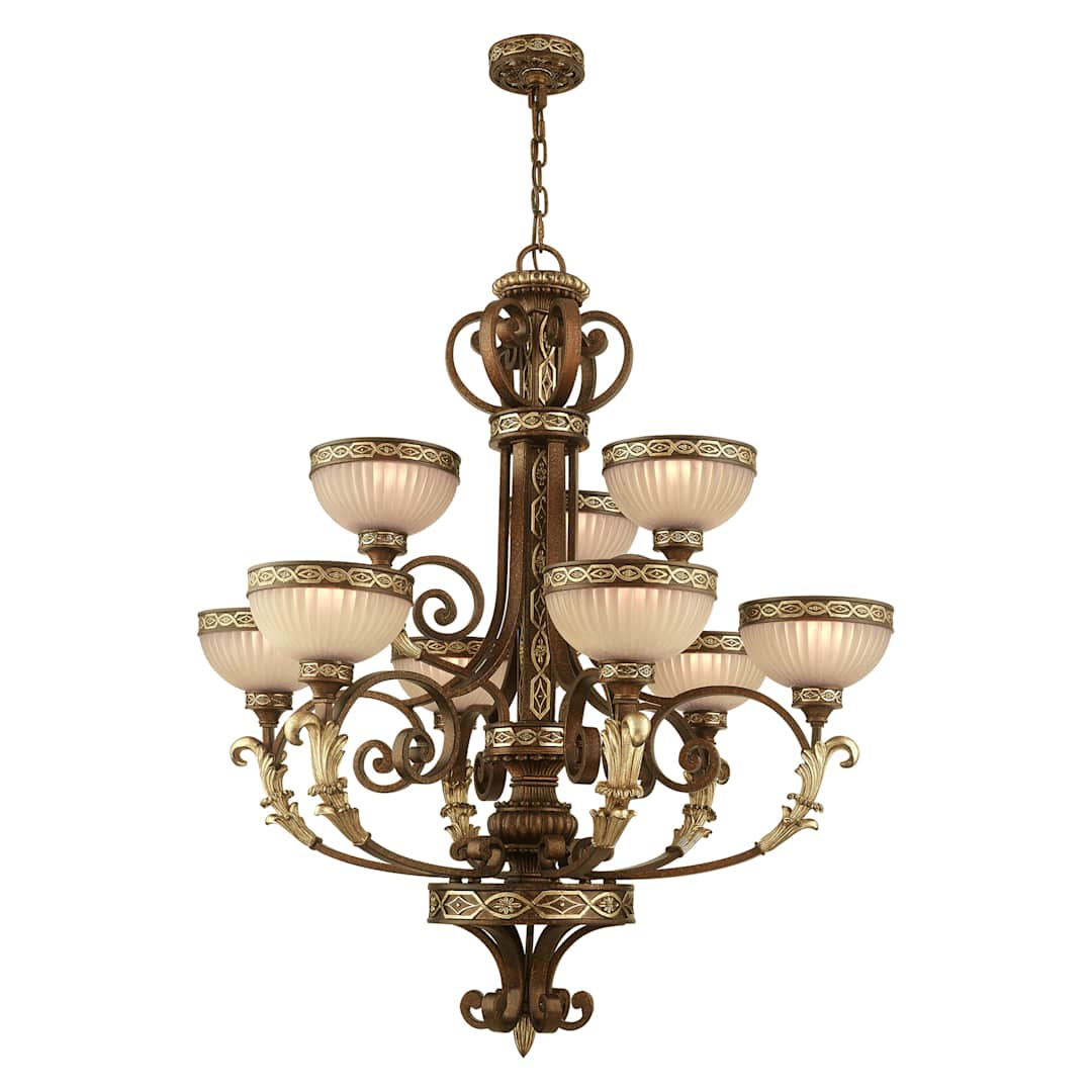 Seville 9 Light 2 Tier Chandelier