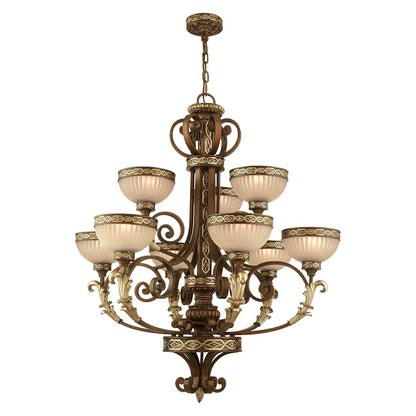 Seville 9 Light 2 Tier Chandelier