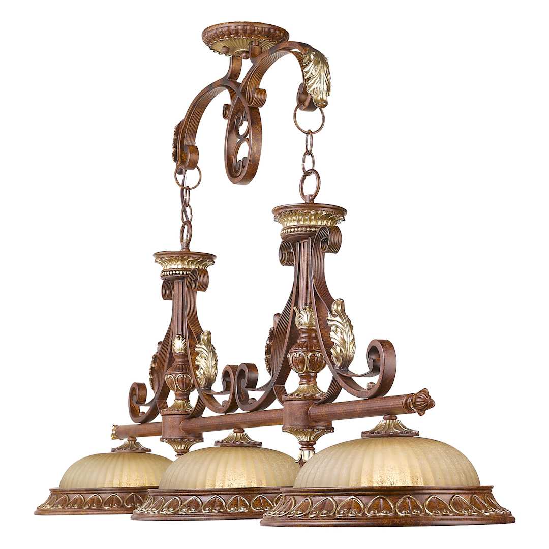 Villa Verona 3 Light 1 Tier Linear Chandelier