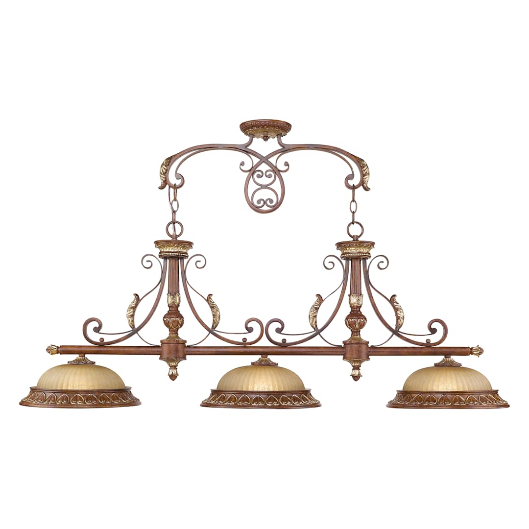 Villa Verona 3 Light 1 Tier Linear Chandelier