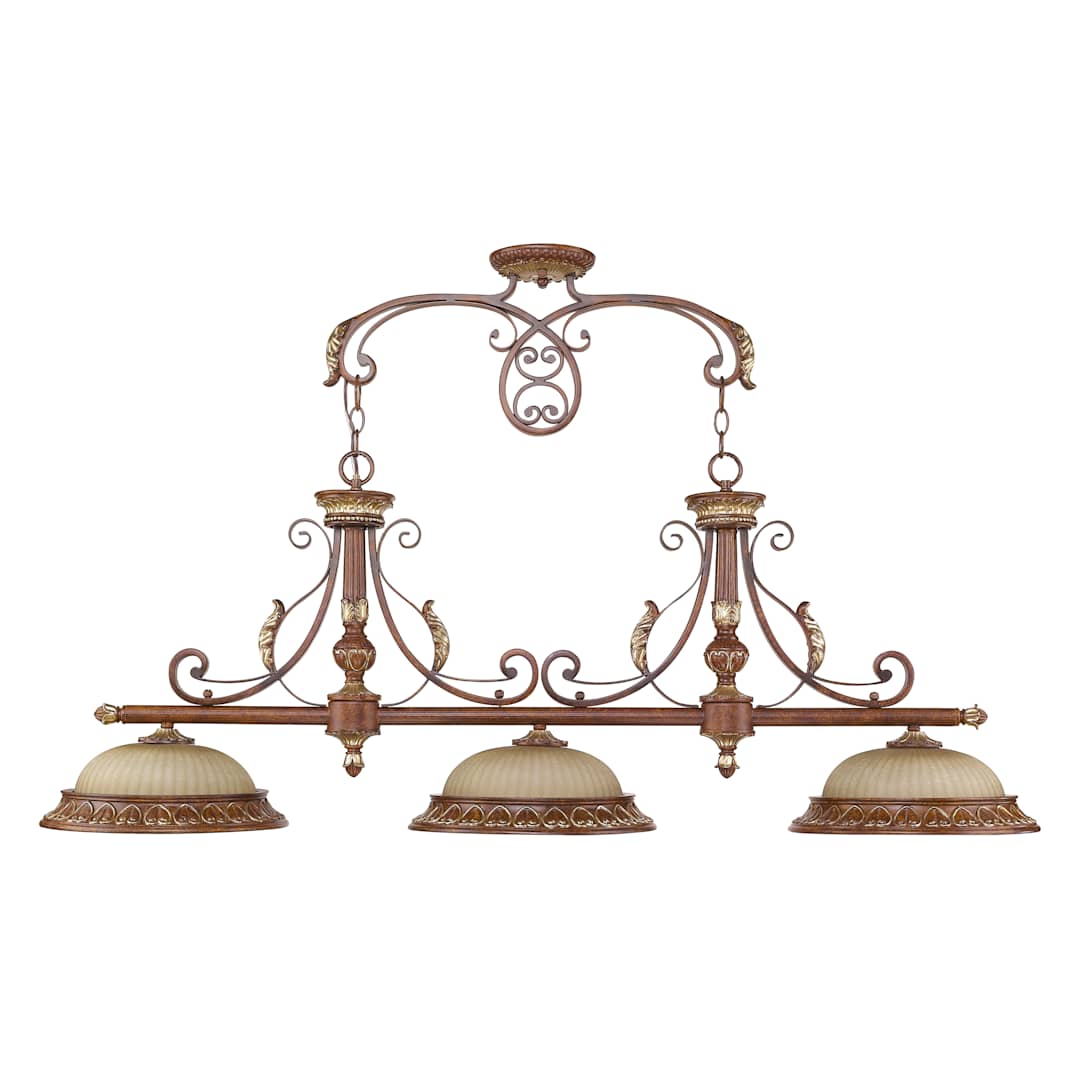 Villa Verona 3 Light 1 Tier Linear Chandelier