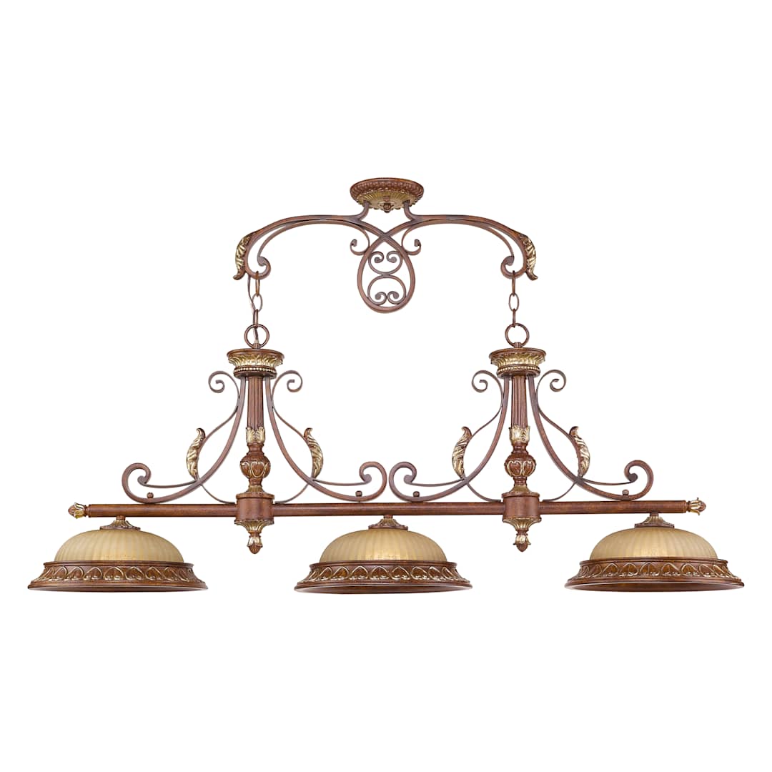 Villa Verona 3 Light 1 Tier Linear Chandelier